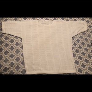 Cable knit short sleeve top